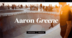 Desktop Screenshot of aarongreene.com